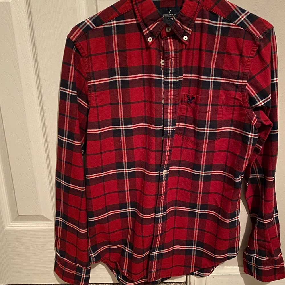 American Eagle button up, size S, flannel